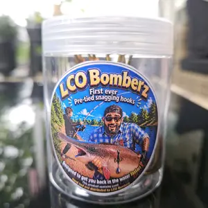 LCO Bomberz Pre-Tied Snagging Hook Set Ups - Efficient Fishing Gear for Quick Adjustments & Hassle-Free Experience