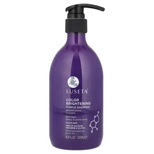 Luseta Beauty Color Brightening Purple Shampoo, For Blonde & Gray Hair, 16.9 fl oz (500 ml)