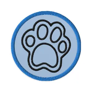Embroidered Patches/ Dog Paw