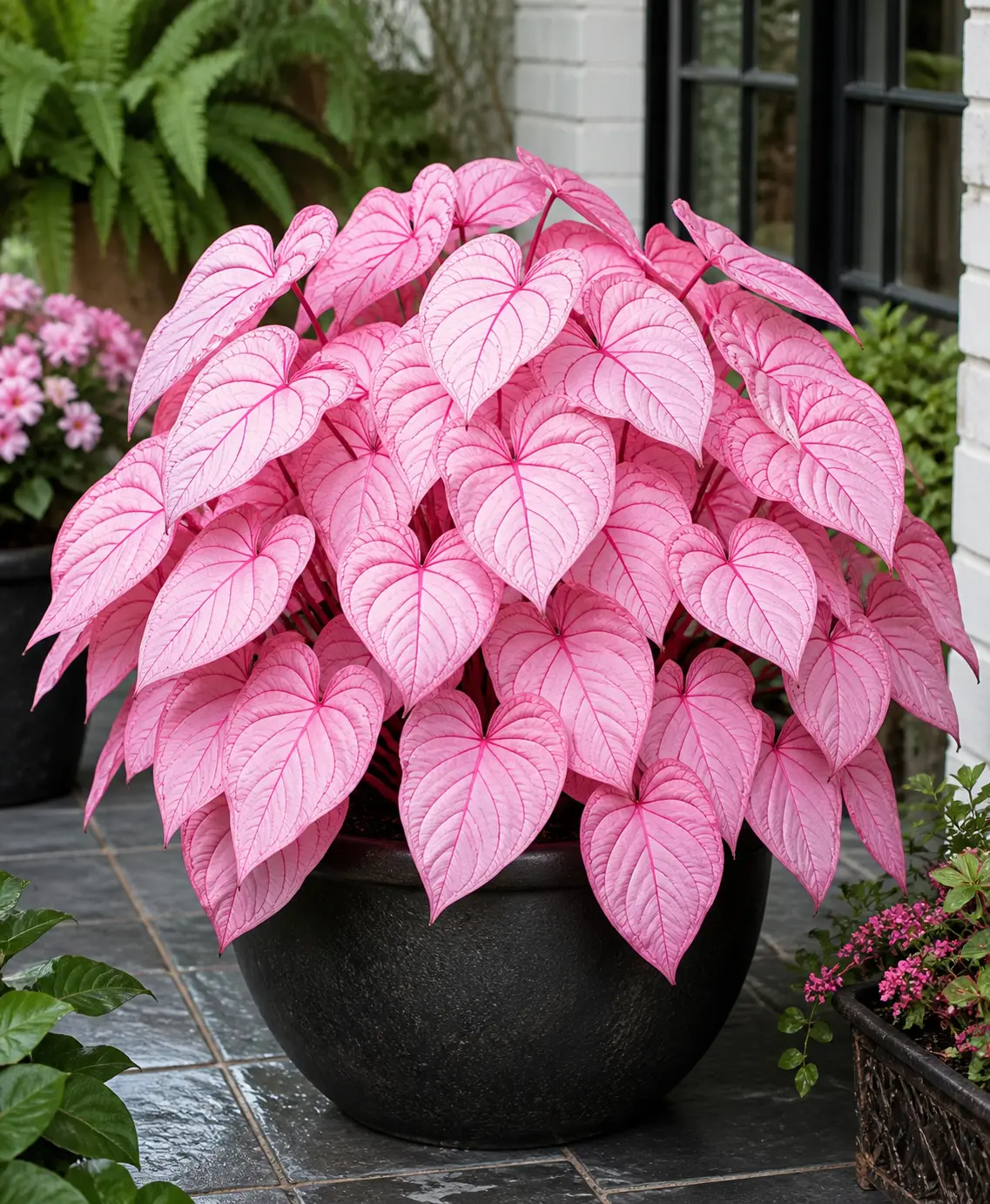 2 Pinky Swear Caladium Bulbs for Planting - Perennial Hosta, Elephant Ears, Fancy (2 Bulbs)