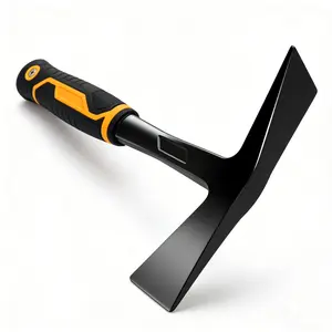 Multifunctional 12.8" Manganese Steel Pickaxe Features an Ergonomically Designed, Shock-Absorbing, and Non-Slip Handle. It Is Suitable for a Variety of Applications Including Excavation, Tree Felling, Hiking, and Jungle Survival.