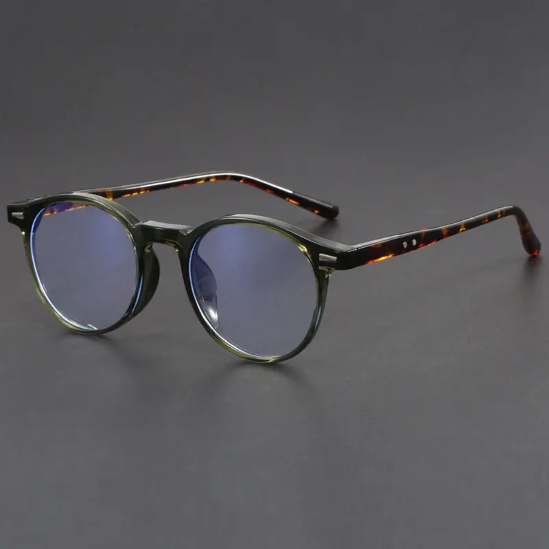 Round Frame Reading Glasses with Simple Rivet Details A Casual Everyday Accessory Anti Blue Light Glasses for Both Men and Women Round Eyeglasses Reading Eyewear