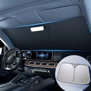 2026 New Car Sunshade Front Window UV Protection Curtain, Interior Windshield Heat Insulation Shade Umbrella Board, Sun Shade Cover, Windscreen Shade Cover, Uv Protective Sunshade, Car Sunshades For Windshield