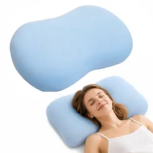 HighBeds Cervical Neck Pillow - Side Sleeper Pillow for Neck Pain Relief, Soft Ergonomic Memory Foam Pillows Ice Silk Zipperless Pillowcase, Eco-Friendly and Durable Material