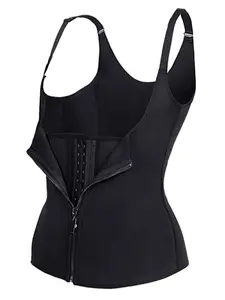 Sexy Women's Fitness Tank Top with Buckle Zipper Design, Tight-Fitting Workout Vest, Perfect Sports Companion, Ideal for Gym & Training, Sleeveless Solid Sports Vest, Yoga Workout Vest