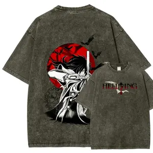 Hellsing Unisex Fit Washed T-Shirt  3