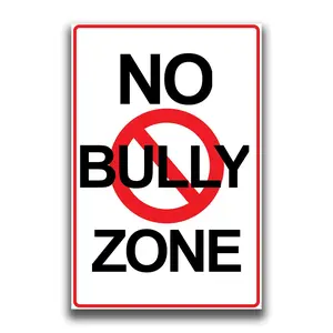 JSC No Bully Zone 18x12 Inch Classroom Poster on Premium 100lb Gloss Paper