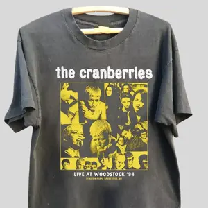 The Cranberries Woodstock 94 shirt, retro 90s band tee, vintage music graphic t-shirt