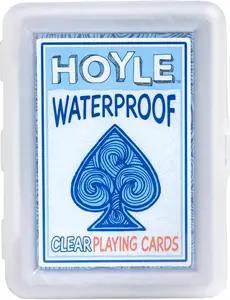 Waterproof Clear Playing Cards Deck – Durable Plastic Poker Cards for Beach, Pool, Camping, Travel & Family Game Night