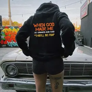 When God Made Me  Hoodie, Tshirt, Sweatshirt, Aesthetic Tatoo Outfits, Streetwear Style, Retro Vintage Y2k Women Graphic Tees