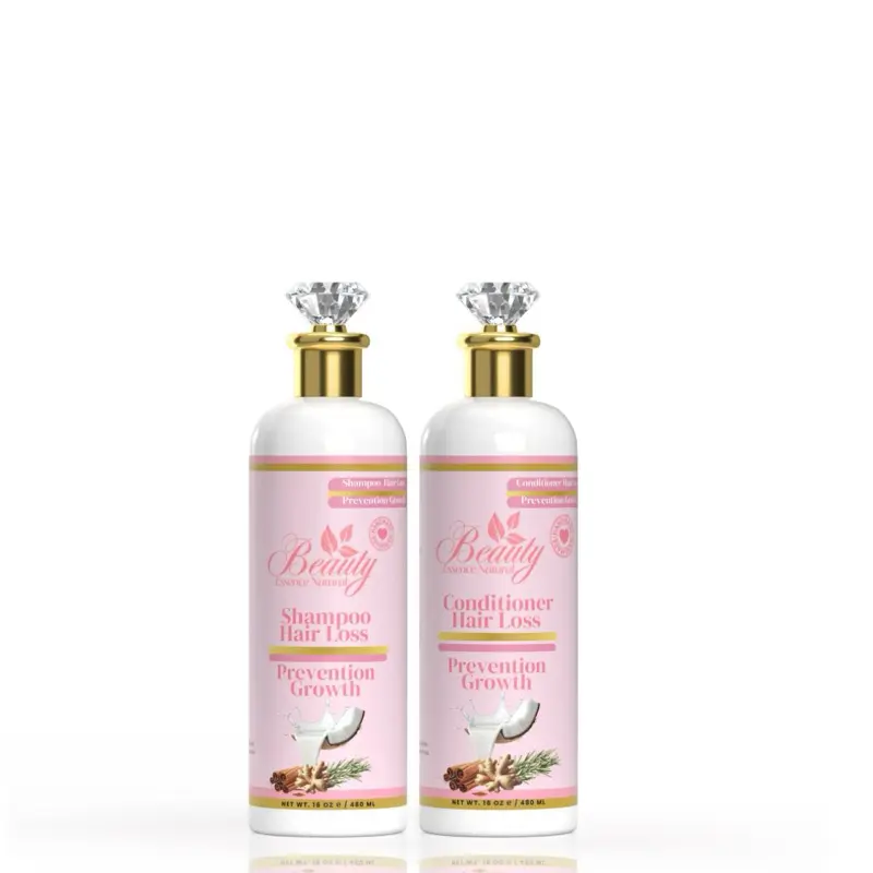 Beauty Essence Shampoo and Conditioner Set - 16 oz Each for Hair Loss Prevention and Growth - BeautyEssence HairCare