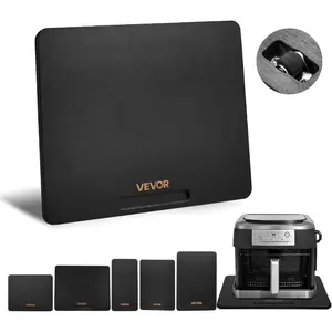 VEVOR Appliance Slider, Large 16x 12 - inch, Rolling Sliding Tray with Silent Rubber Wheels Hollow Handle, Easy to Clean, Appliance Rolling Tray for Coffee Maker, Kitchen Countertop, BlackVEVOR Super Brand Day