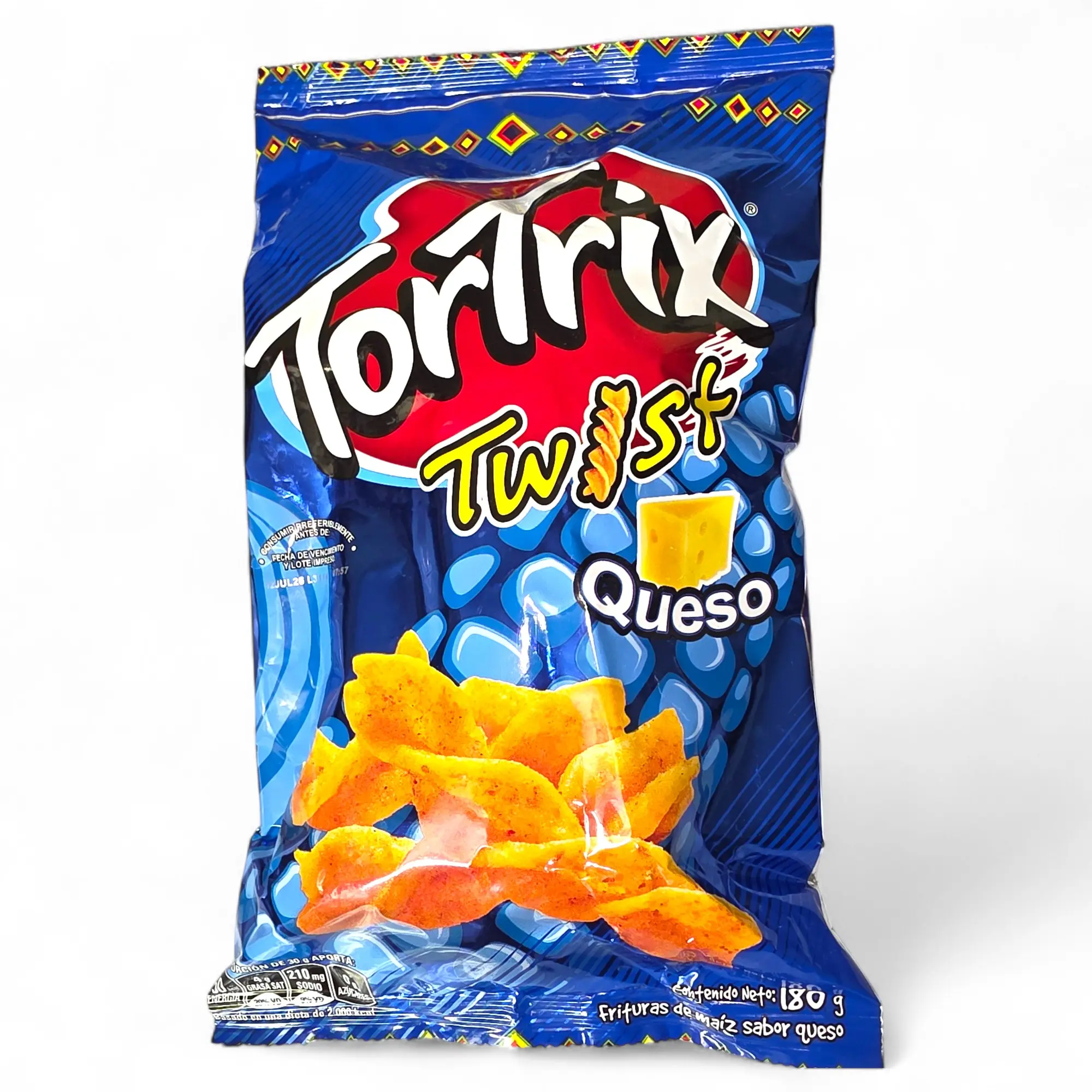 Tortrix Twist Queso 180g - Snack Taffy with Cheese Flavor