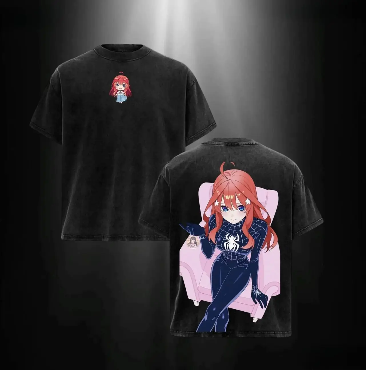 The Quintessential Quintuplets T-shirt Nakano Itsuki Washed Y2k T Shirt Summer Short Sleeve Cotton Tees Tops Men Women Clothing M