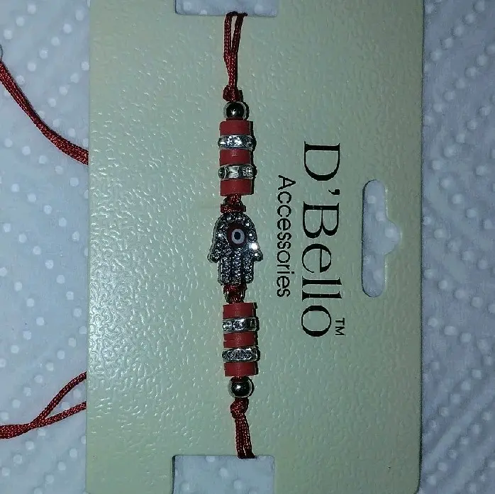 Fundraiser appreciation bracelet approx. 11" Hamsa hand evil eye protection bracelet