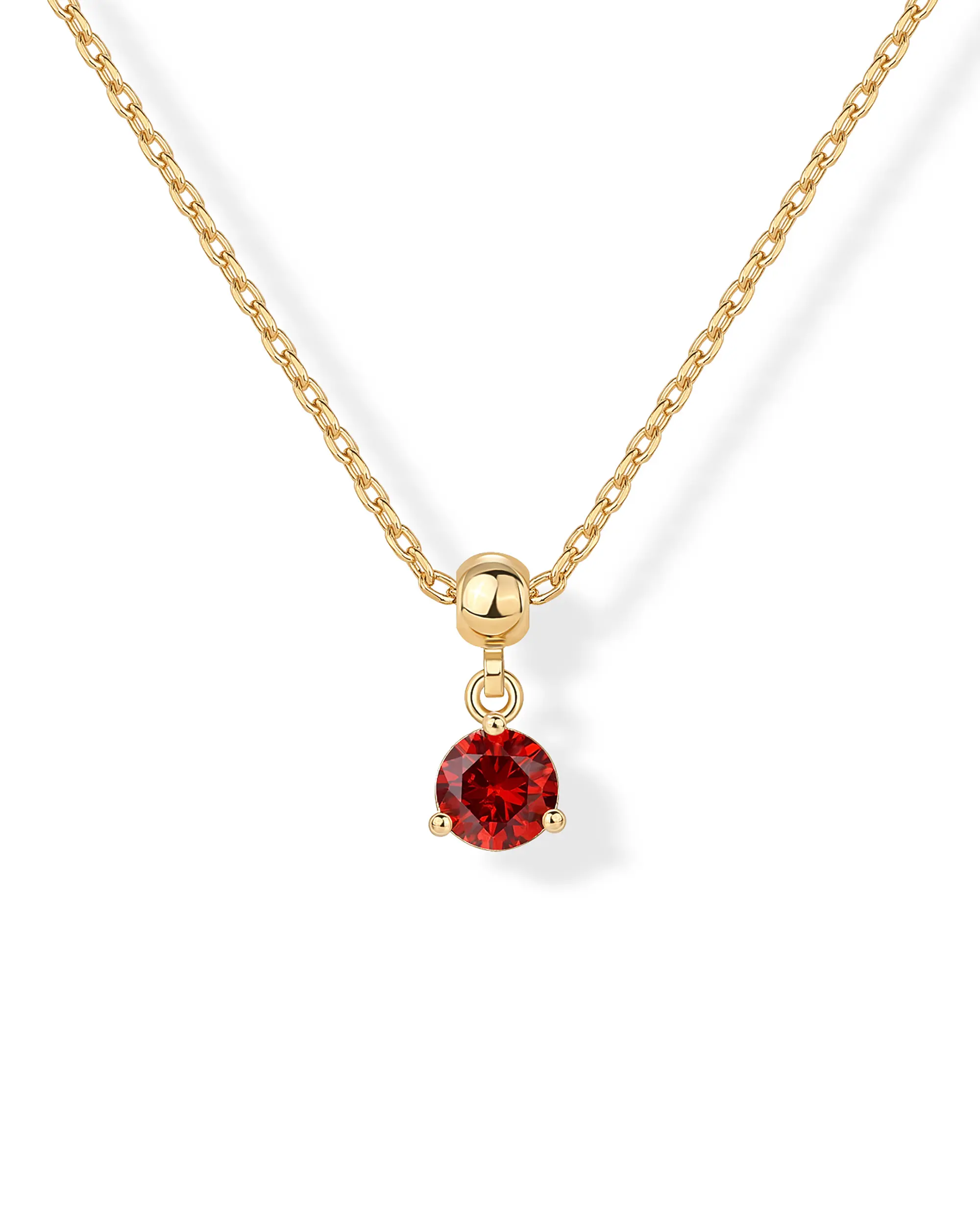 PAVOI Dainty Birthstone & Zodiac Charm Necklaces for Women - 14K Gold Plated Adjustable Chain Cubic Zirconia Pendant Necklace - Hypoallergenic Trendy Jewelry Gift