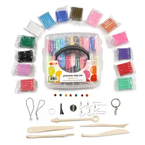 Incraftables Polymer Clay Kit – 24-Color Non-Toxic Oven-Bake Clay Set with Tools, Cutters, Molds, Jump Rings & Keychain Rings for Jewelry, Miniatures & Sculpting – Ideal for Kids & Adults