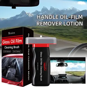 Moxirea Windshield Oil Film Eraser Wand - All-in-One Pro Kit with Glass Cleaning Emulsion Formula and Sponge - The Ultimate Streak-Free Solution to Prep for Rain Repellents