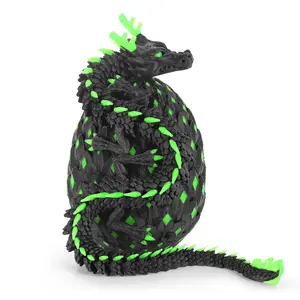 3D printed creative cool dragon egg set, colorful decoration creative gift, trendy popular trendy creative ornaments, decorative gifts tiktokshopspringglowup
