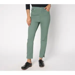 Denim & Co. Petite Classic Stretch Color Ankle Jean