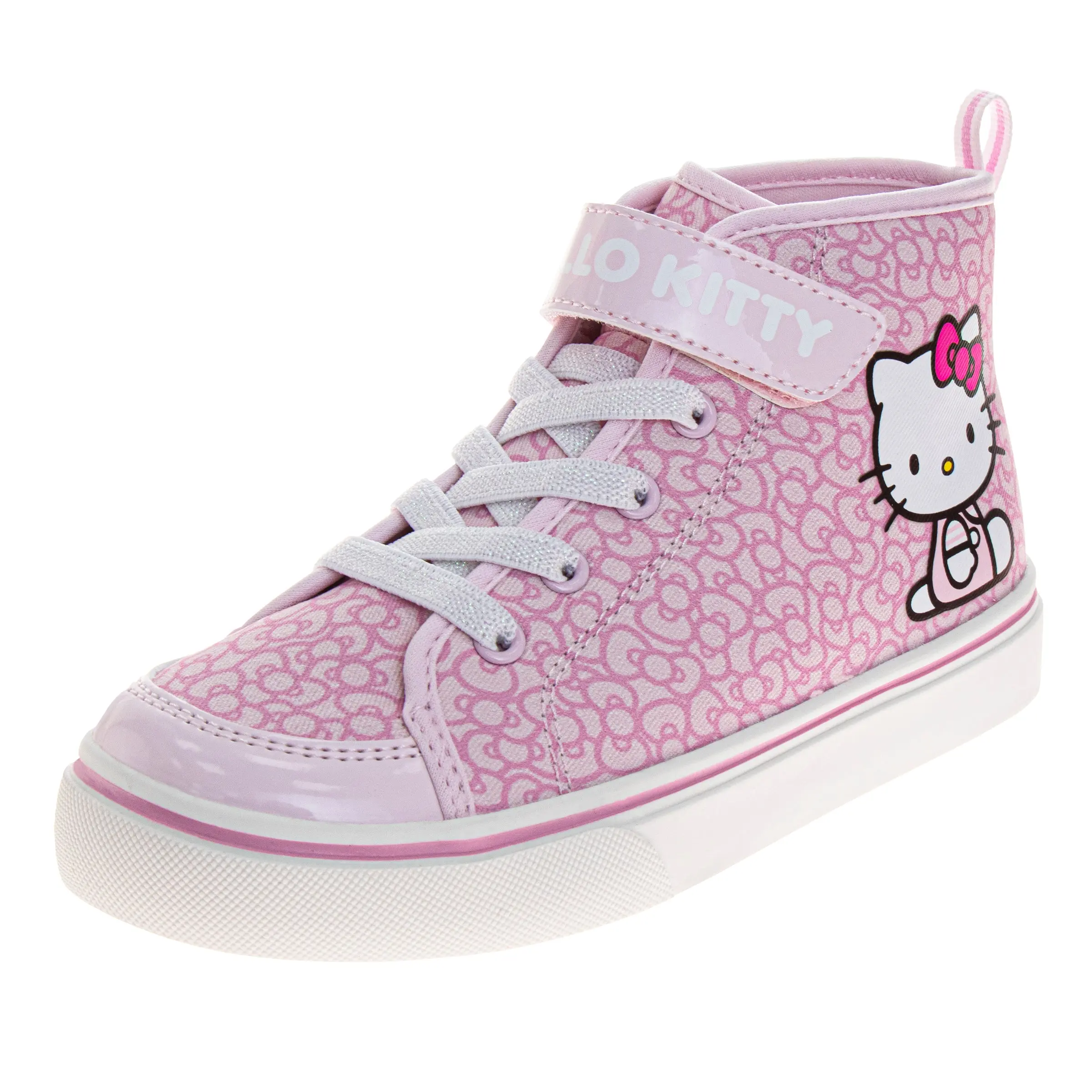 Hello Kitty Sneakers for Girls High Top Casual Comfortable Durable (Toddler / Little Kid)