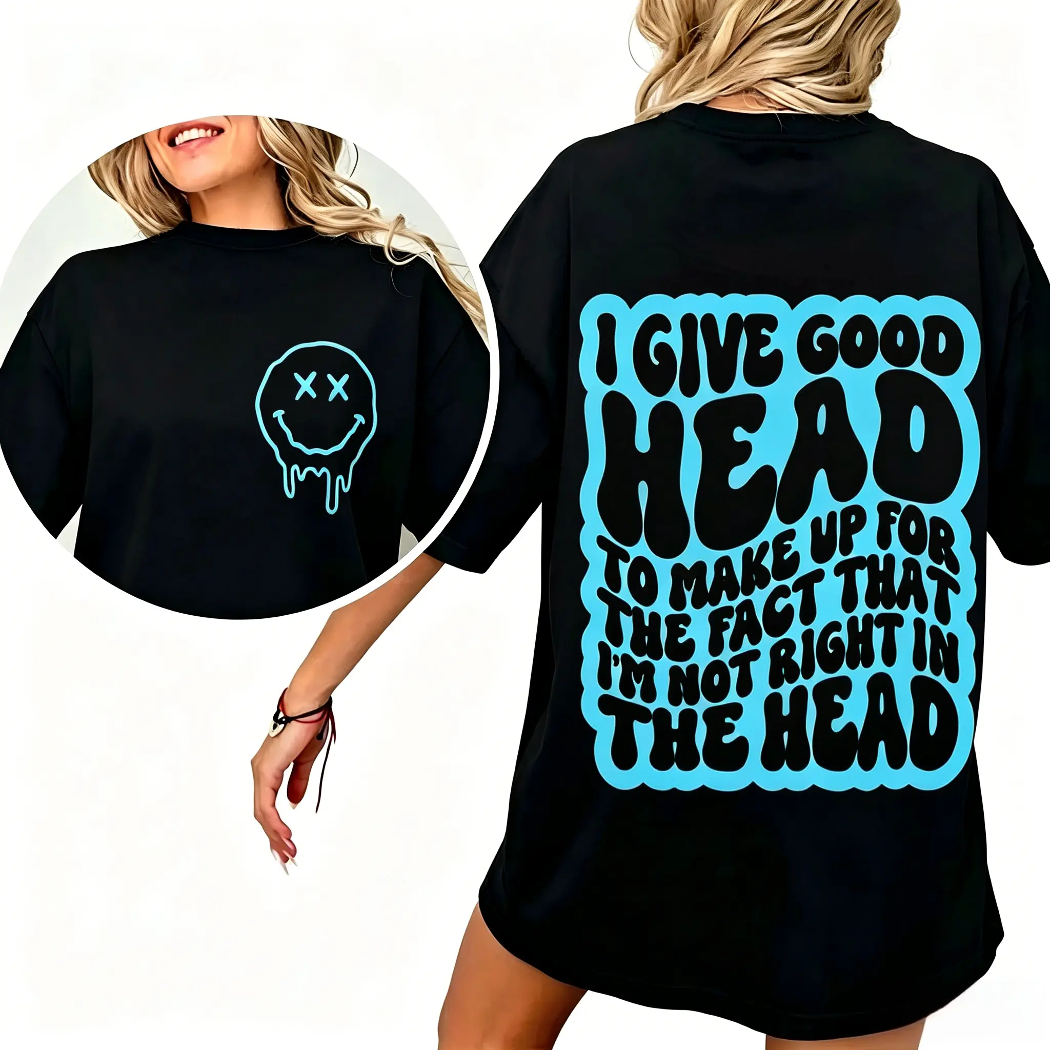 Women's Sarcastic Graphic T-Shirt, Essential Retro Style Crewneck Top in a Comfortable Cotton Polyester Fabric, Casual Cute Fit, Crew Neck, Humor Graphic Tee, Classic Crew