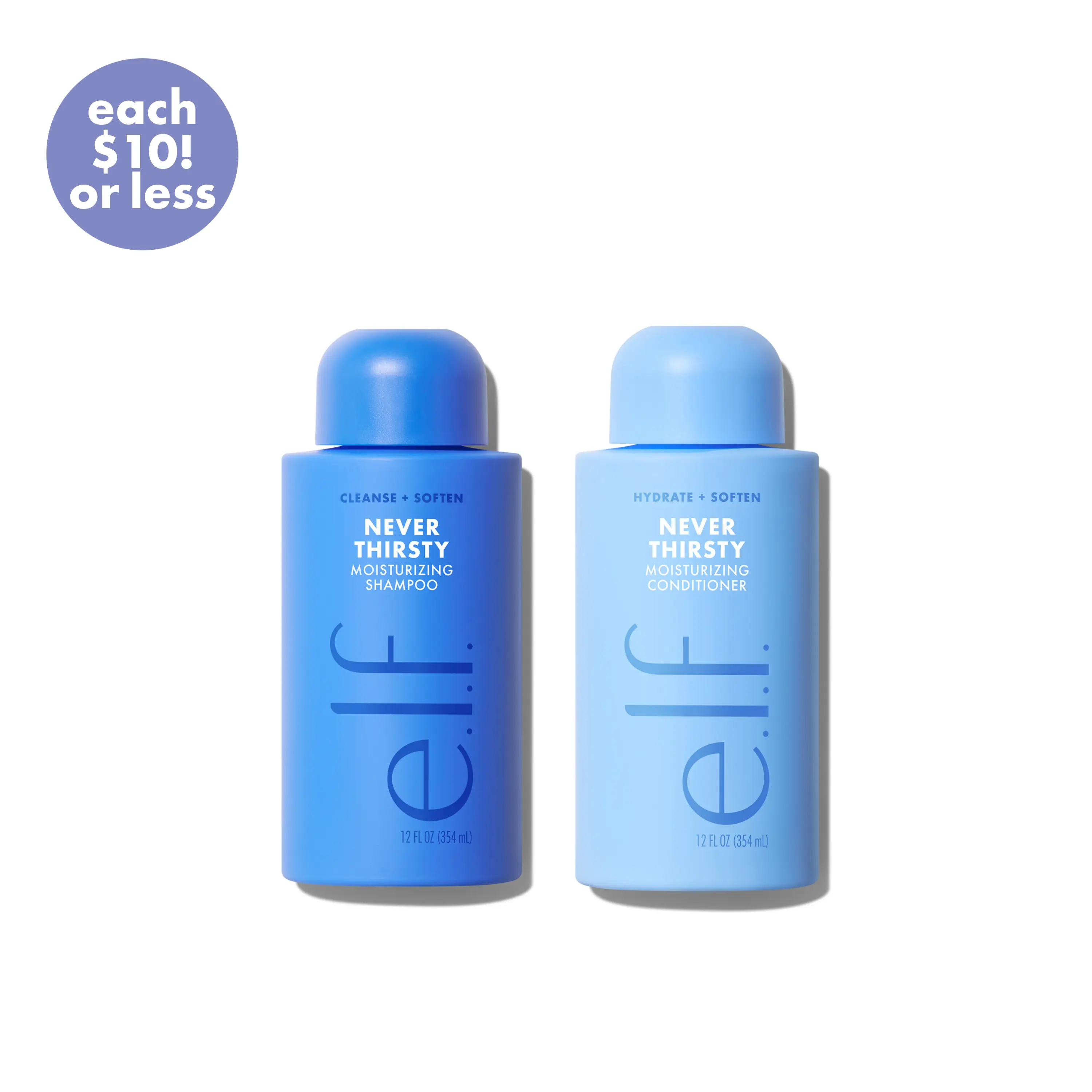Never Thirsty Shampoo & Conditioner: Moisturize + Strengthen in One Set