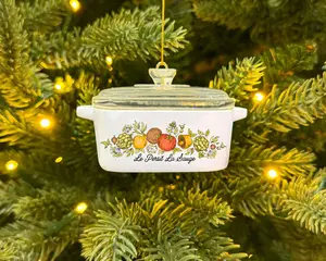 Mini Spice of Life Ornament – Corning Ware–Inspired Casserole