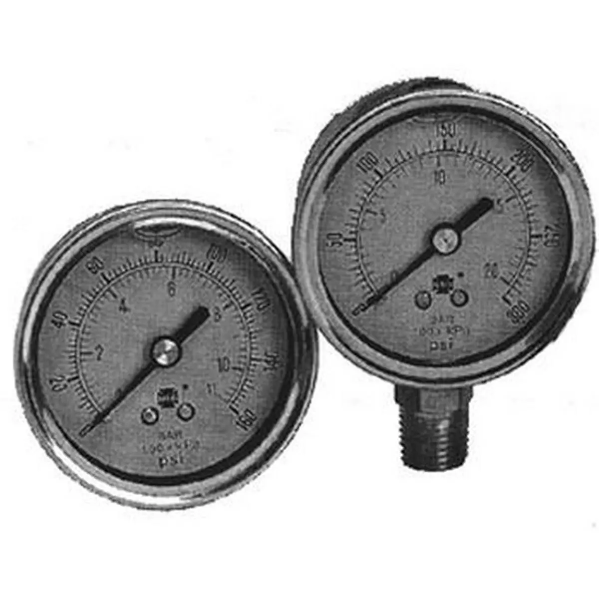 212 MAIN American Granby Vacuum & Pressure Gauge - Stainless Steel Case, Liquid-Filled Design, Maintenance Tool for Pool & Spa Aquatic Fitness Equipment, Pool & Spa Equipment, Vacuum Gauge, Pressure Gauges