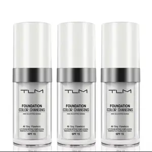 3x TLM Colour Changing Foundation Liquid base makeup foundation concealer flawless coverage for fair to medium skin tones