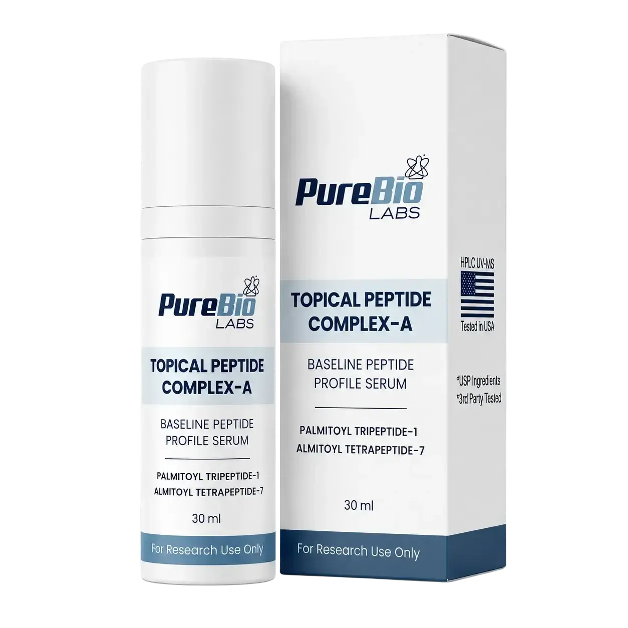 Matrixyl Peptide Serum For Firming & Fine Lines | Palmitoyl Tripeptide-1 + Palmitoyl Tetrapeptide-7 | Pure Bio Labs