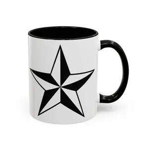 Nautical Black Star Mug | Accent Coffee Mug 11oz 15oz