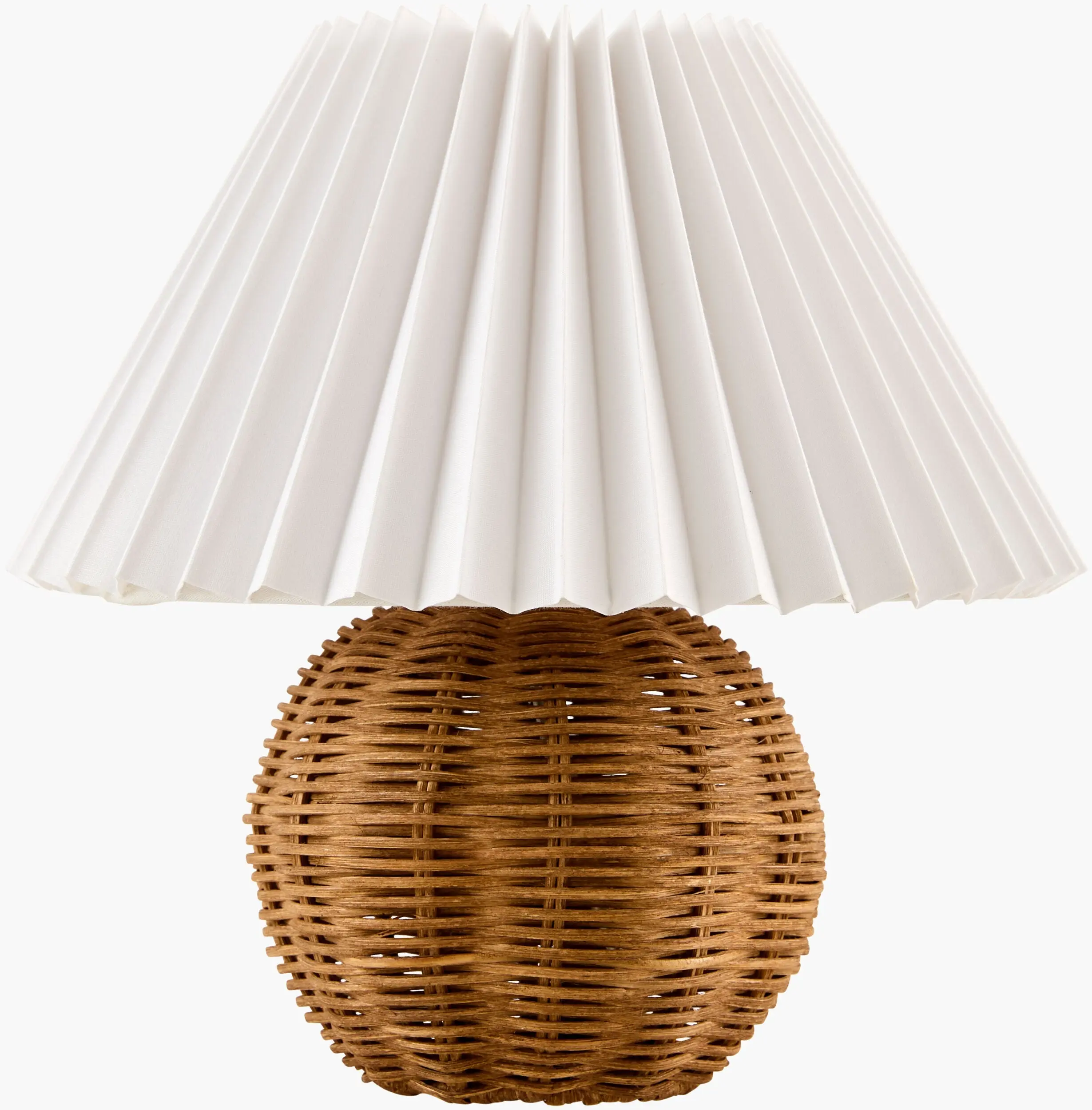 Soft Orange Classic Traditional Rattan Table Lamp with Woven Texture Details, Decorative Warm-Tone Light for Bedside & Console Tables, Bedside Table