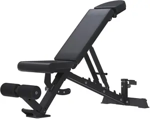 Aecojoy Adjustable Weight Bench for Home Gym, 1300Lbs Capacity Bench Press & Strength Training Incline Decline Flat Workout Benches, Quick-Adjust Seat, Back and Headrest for Gym