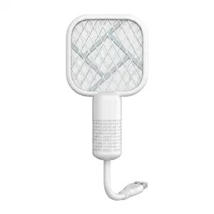 USB Mini Mosquito Swatter, 2 in 1 Electric Fly Swatter & Mosquito Bug Zapper, Portable UV Light Mosquito Killer Lamp, Plug-in Insect Trap for Indoor Outdoor Home Bedroom Camping