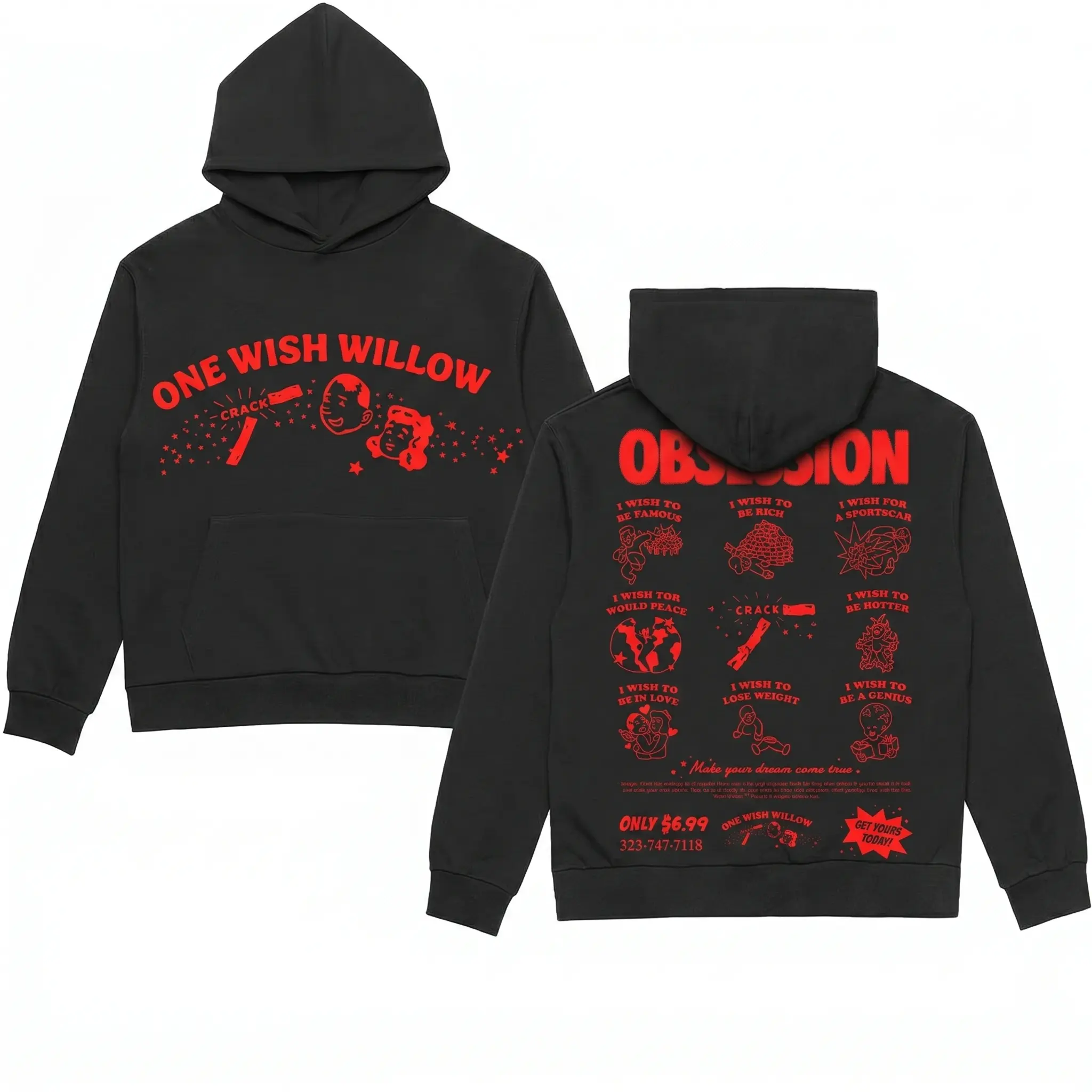 Obsession One Wish Willow Hoodie, Obsession Movie Inspired Tee, Gift For Horror Movie Lovers
