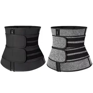 Postpartum Waist Trainer Double Belt - Zipper Closure Sweat-Boosting Abdominal Binder | Postnatal Recovery Shapewear for Tummy Control & Body Sculpting