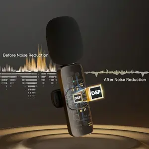 Smartphone, 2 Mini Lapel Microphones with Clearer Audio for Video Recording, Intervandhel