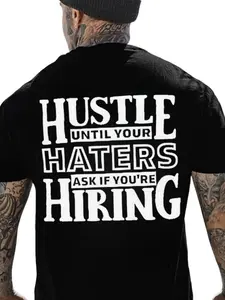 Strive to the Limit T-Shirt, Inspirational Short Sleeve Fitted for Entrepreneurs, High-Quality Knit Cotton Fabric, Confident Motivational Graphic Print Design, Streetwear