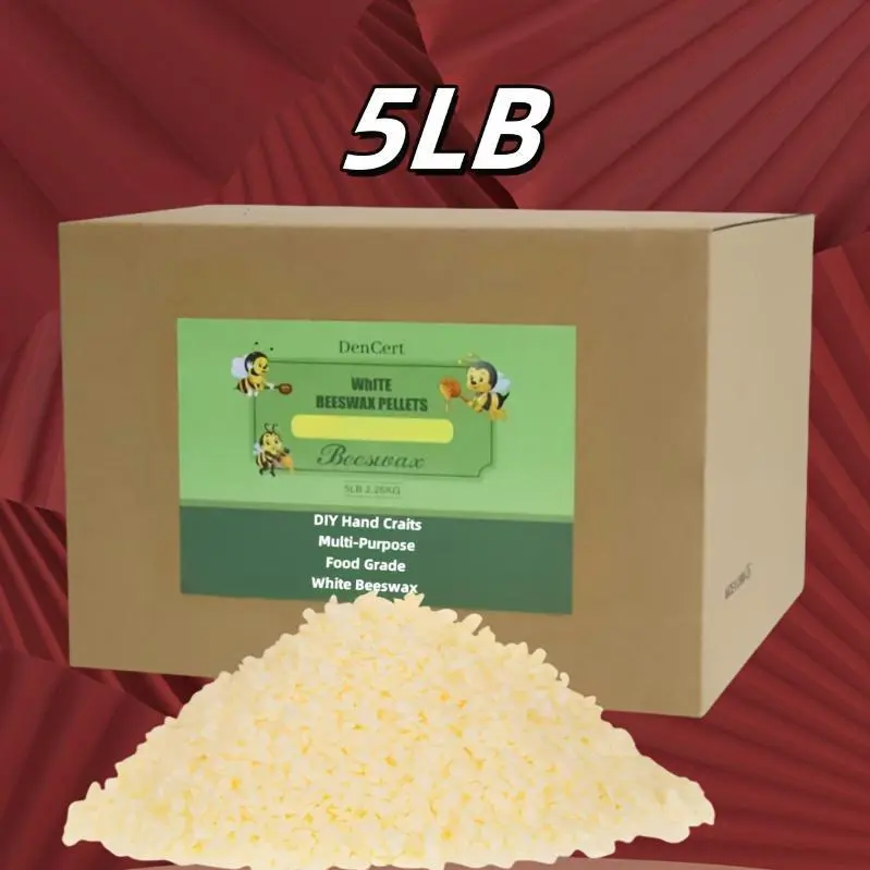3LB/5LB/10LB Beeswax Particles, Food-grade Beeswax, Triple-filtered Beeswax Particles, Suitable for DIY Projects, Soap-making Supplies, Candle-making, Can Be Used As Gifts, Spring Promotion