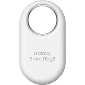 Samsung Galaxy SmartTag2 Durable Bluetooth Tracker - 2023 1-Pack White Item Finder for Keys, Luggage - Compatible with Android 11+ Phones, Tablets