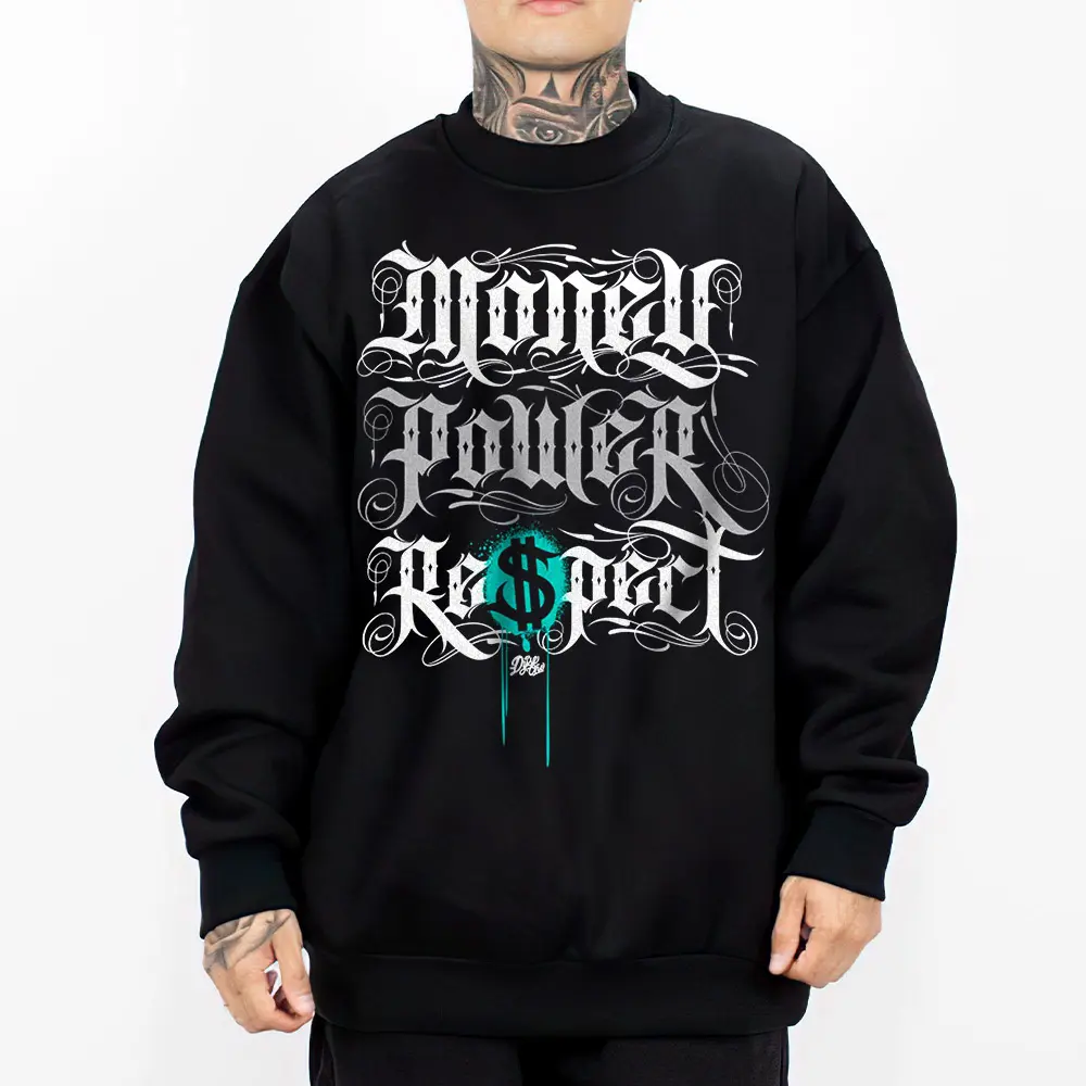 Money Power Original Chicano Clothing, Gangster clothes, Hoodies for men, Men's clothing, Streetwear, Graphic tee Oversized Shirt