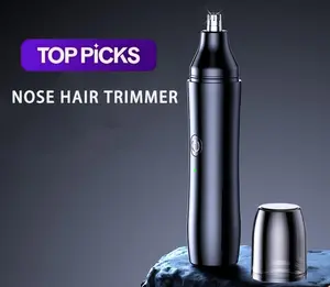 Electric Nose & Ear Hair Trimmer | USB Rechargeable Painless Eyebrow Hair Grooming Kit for Men  Portable Travel Design