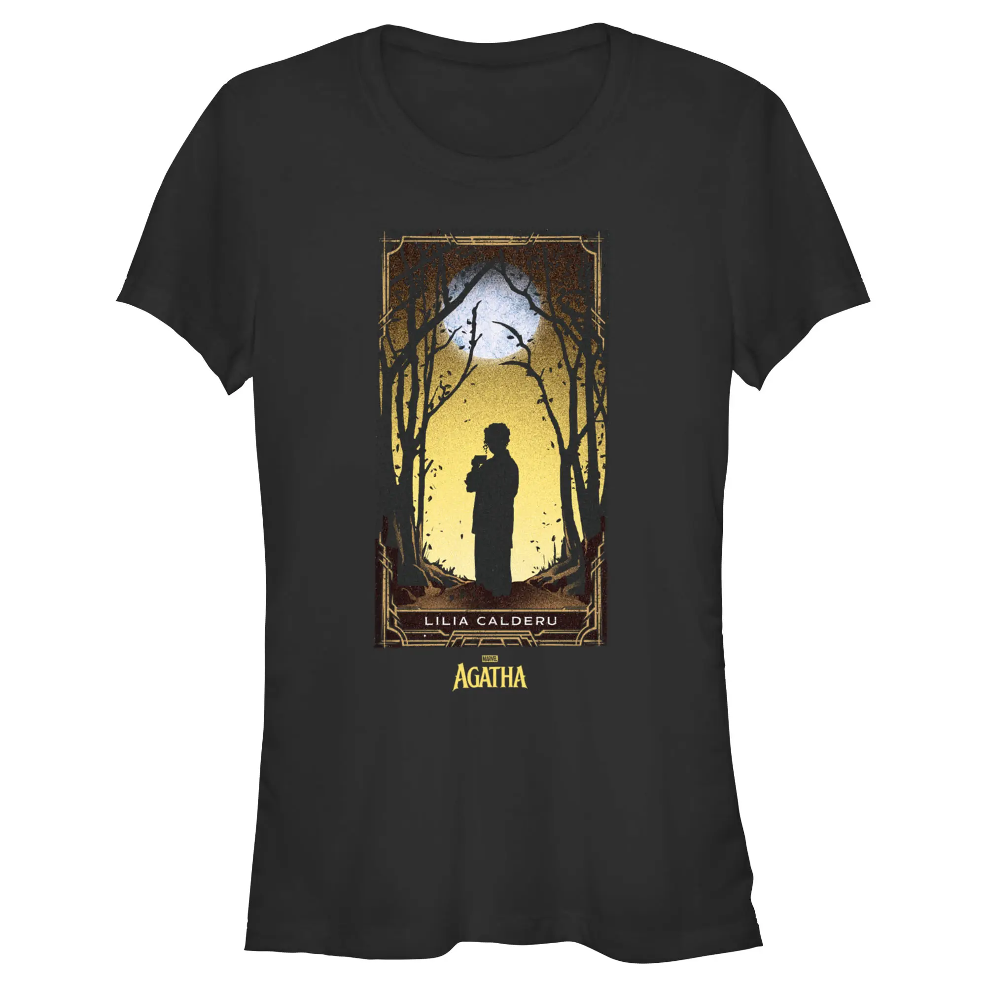 Junior's Marvel: Agatha All Along Calderu Card T-Shirt