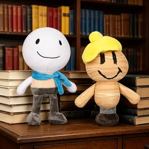 Wallter & Mannequin Mark Plush, Cute Soft Stuffed Animal Game Character Plushie, Premium Child-Safe Skin-Friendly Fabric, Stress Relief Pillow, Great Collectible for Fans, Adorable Gift for Kids, Boys, Girls & Adult Game Lovers
