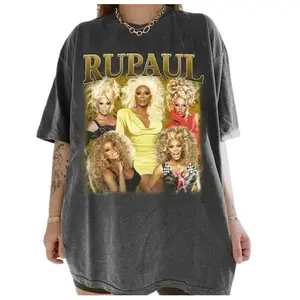 Retro RuPaul Drag Race Graphic T-Shirt - Vintage Style for Fashionable Fans