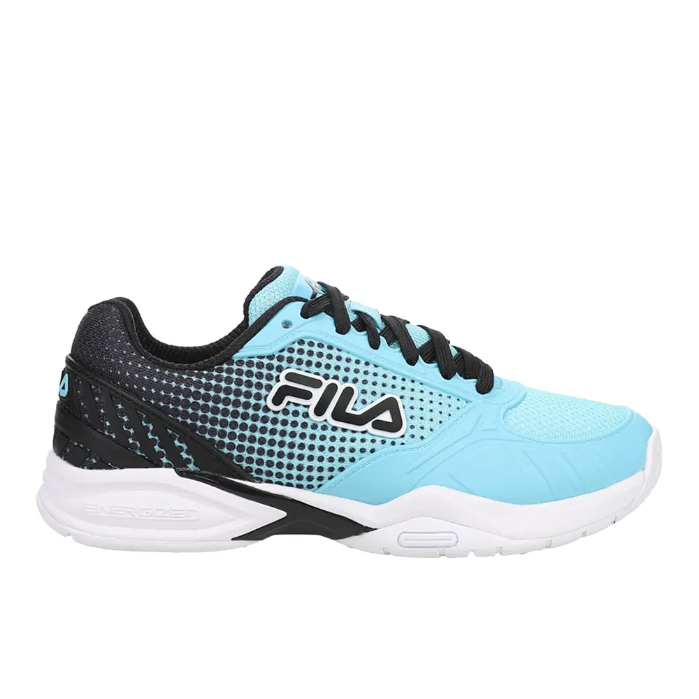 Fila Womens Volley Zone Pickleball Pickleball Sneakers Shoes - Black, Blue