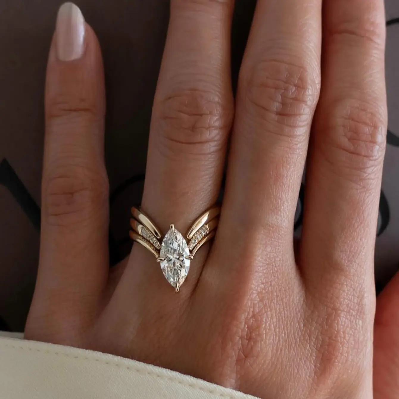 Classic Moissanite Engagement Ring for Women in S925 Sterling Silver, 6x12mm Solitaire Marquise Cut, Anniversary Birthday Gift, Moissanite Rings, Marquise Cut Rings