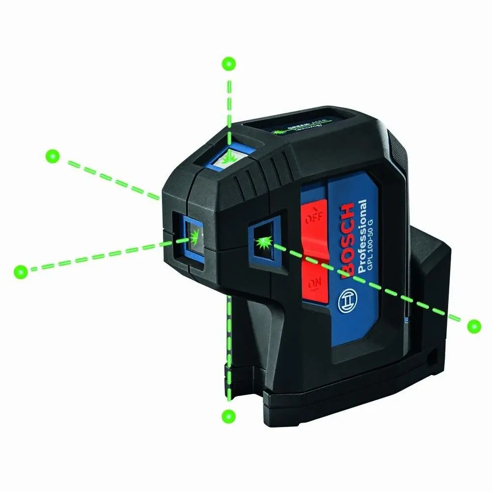 Bosch GPL100-50G 5-Point Laser Level Retail G Bosch GPL100-50G 5-Point Laser Level Retail G