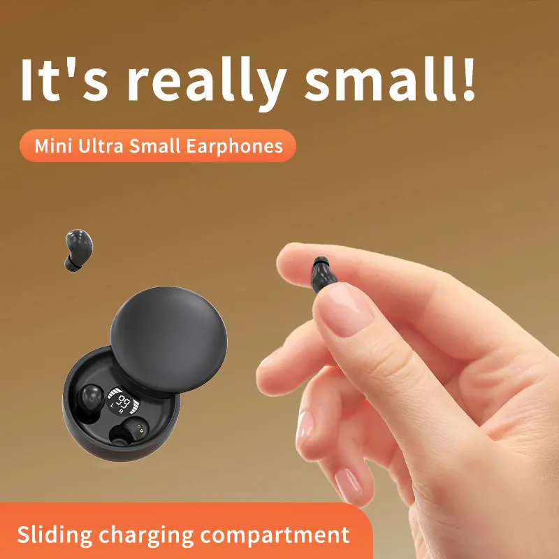 INSONIXN Bluetooth 5.4 Silicone Sleep Headphones - Water Resistant Noise Reduction Earphones, Mini Hidden Earbuds with LED Display, Discreet for Small Ears, Side Sleepers, Streaming & Stable Connection,back to school,back to school haul